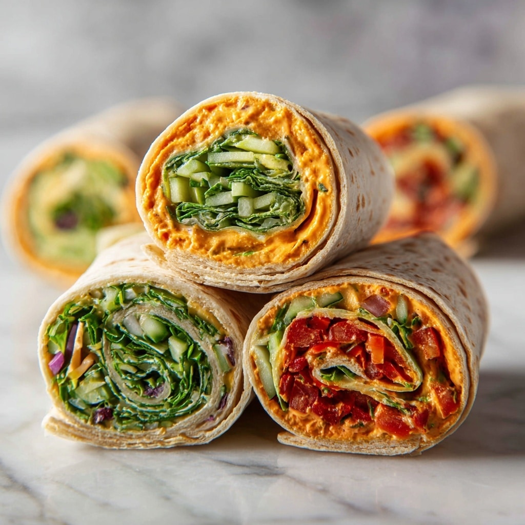 Veggie Hummus Wraps Recipe - Recipe Image