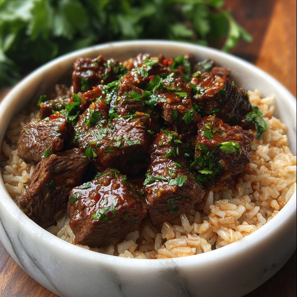 Beef Tips and Rice Recipe - Recipe Image