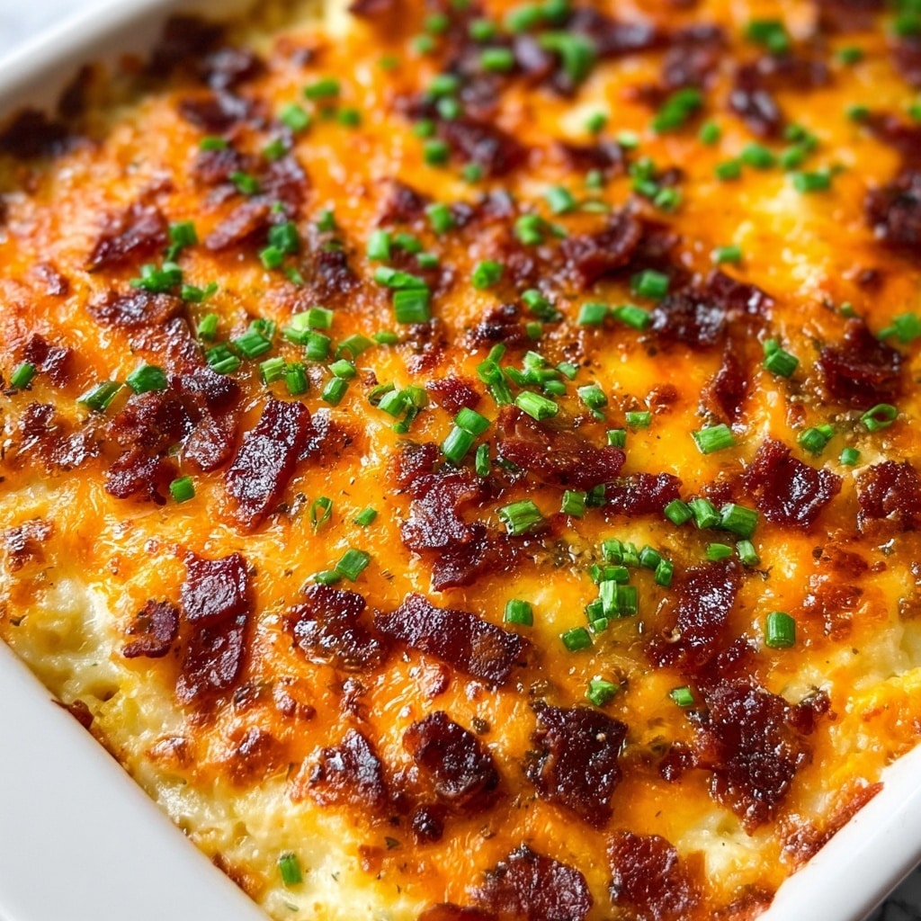 Mashed Potato and Ground Beef Casserole with Bacon and Cheddar Recipe - Recipe Image