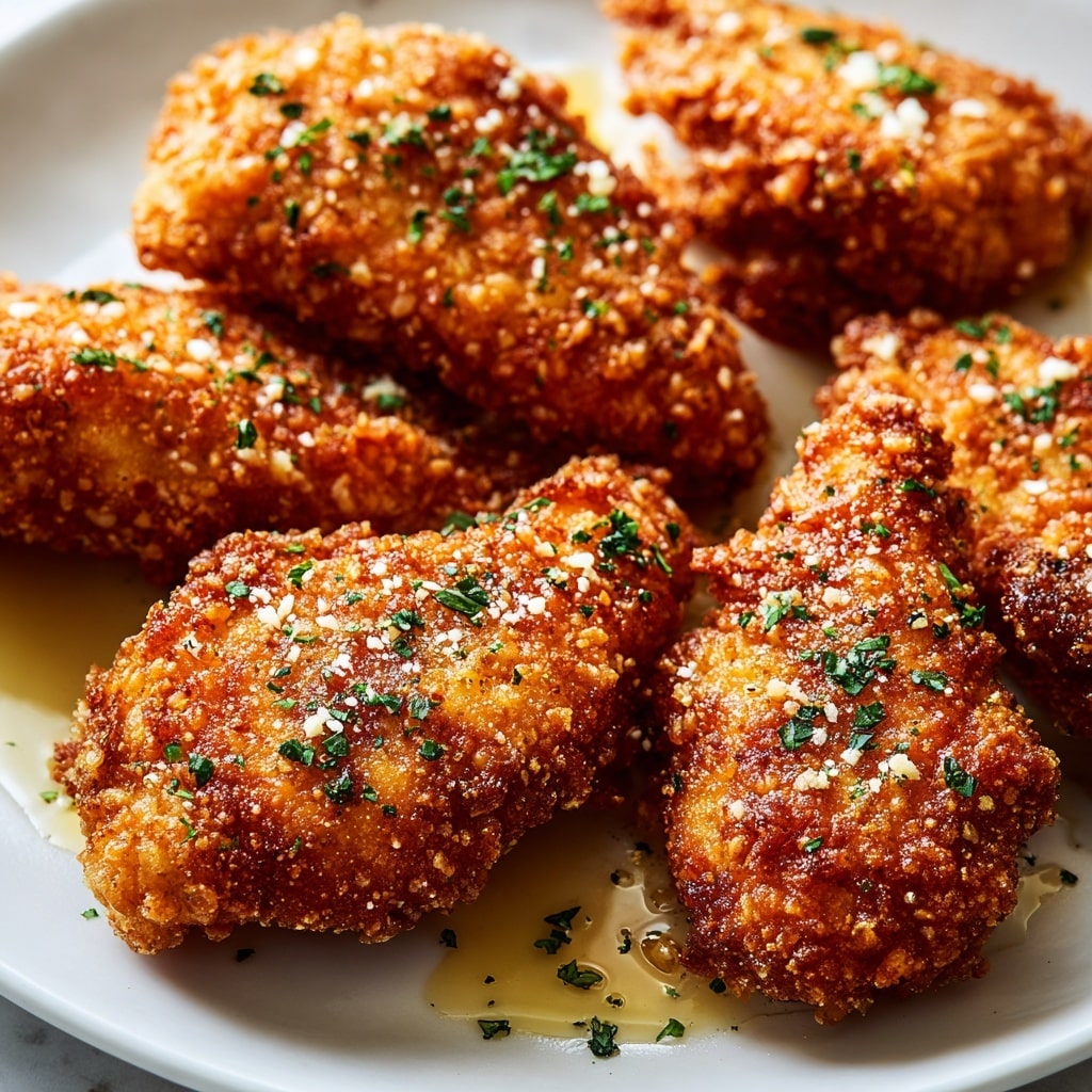 Crispy Garlic Parmesan Chicken Tenders Recipe - Recipe Image