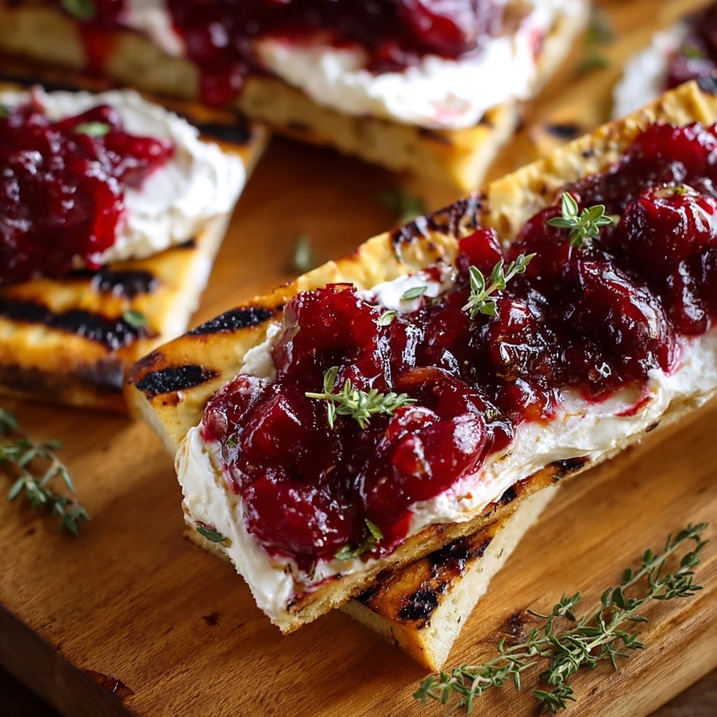 Honey Whipped Feta and Cranberry Crostini Recipe - Recipe Image