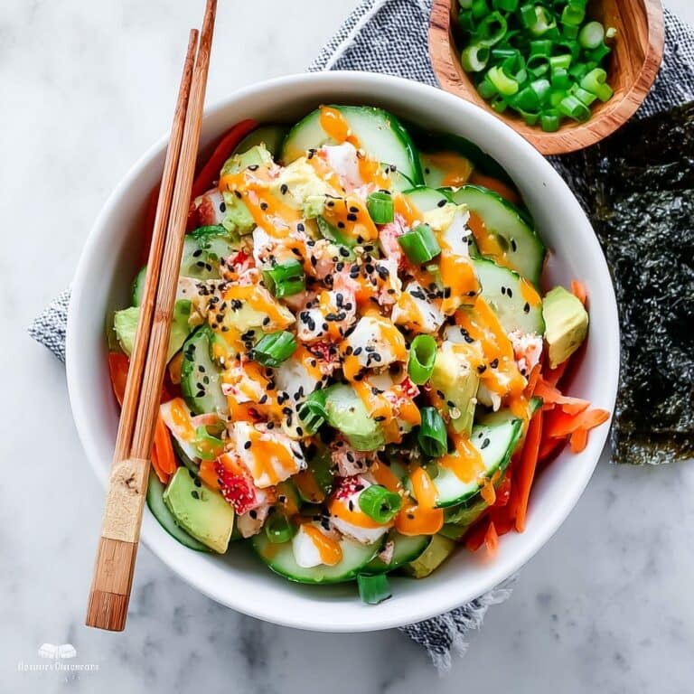 California Roll Cucumber Salad Recipe