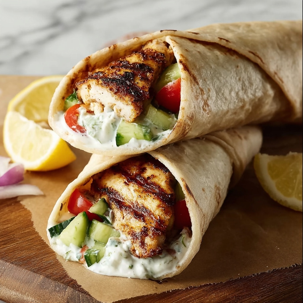 Greek Chicken Gyros with Tzatziki Recipe - Recipe Image
