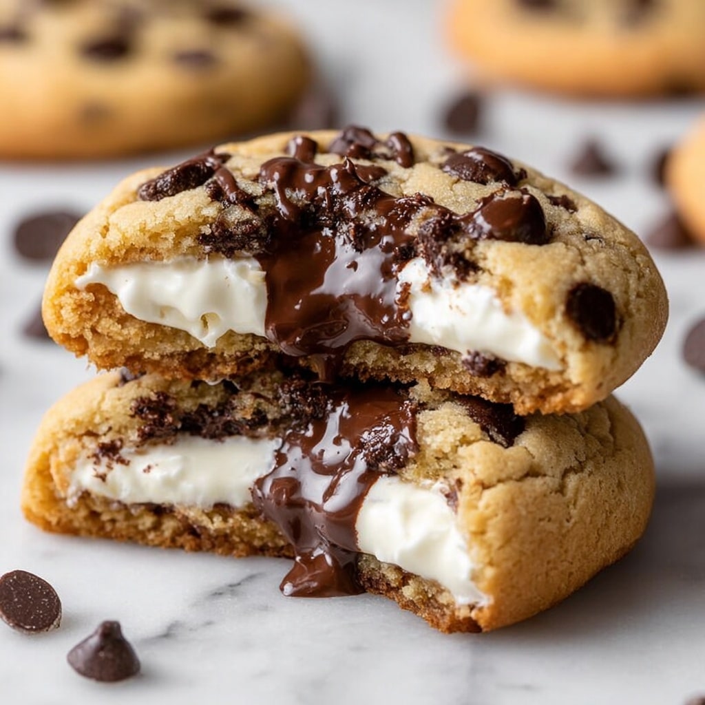 Cheesecake-Filled Chocolate Chip Cookies Recipe - Recipe Image
