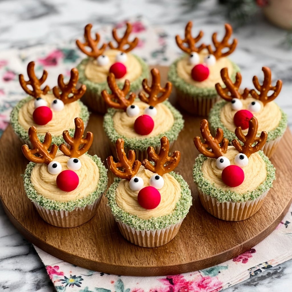 Reindeer Face Carrot Cupcakes Recipe - Recipe Image
