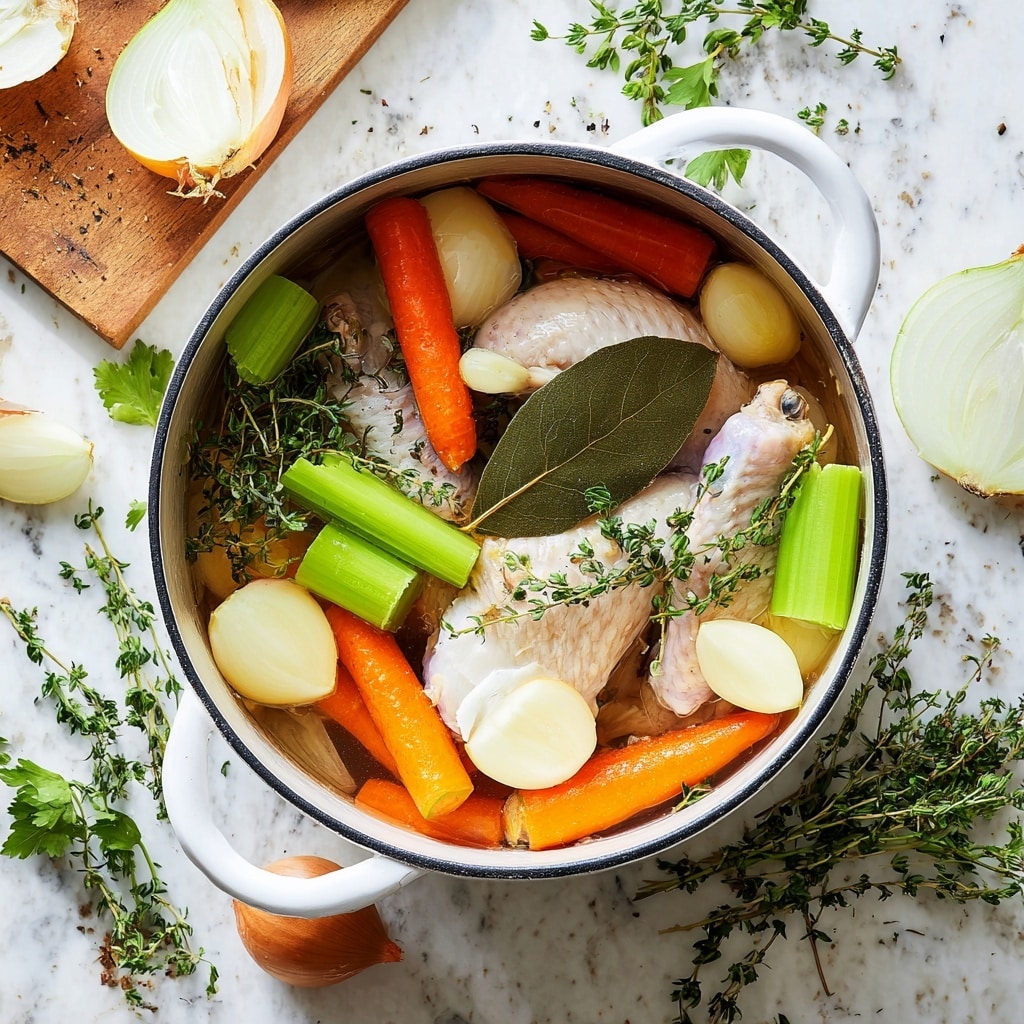 Homemade Chicken Broth Recipe - Recipe Image