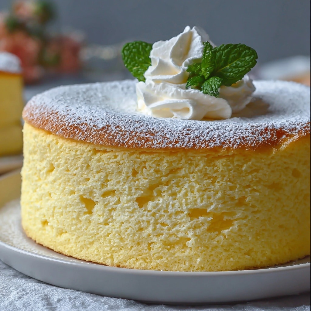 Light & Fluffy Yogurt Cloud Cake Recipe - Recipe Image