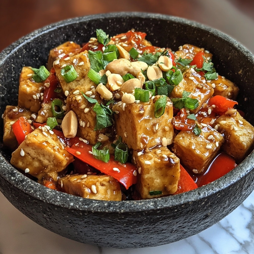 Vegan Cashew Tofu Recipe - Recipe Image