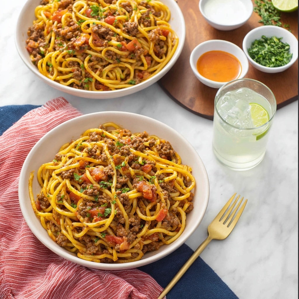 Taco Spaghetti Recipe - Recipe Image