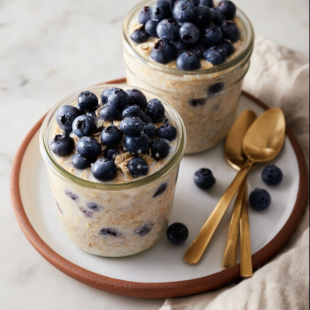 Blueberry Overnight Oats Recipe - Recipe Image