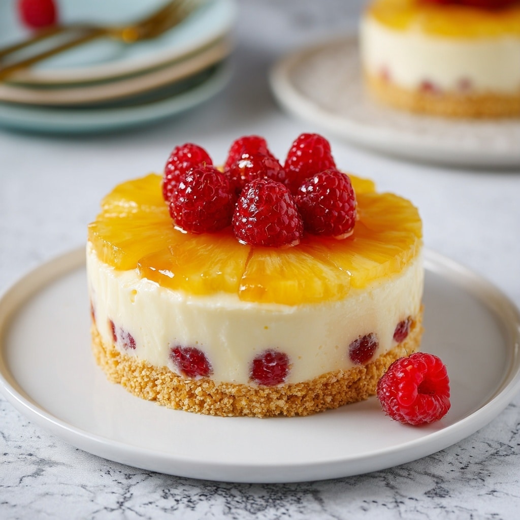 Pineapple Upside-Down Cheesecake Cake Recipe - Recipe Image