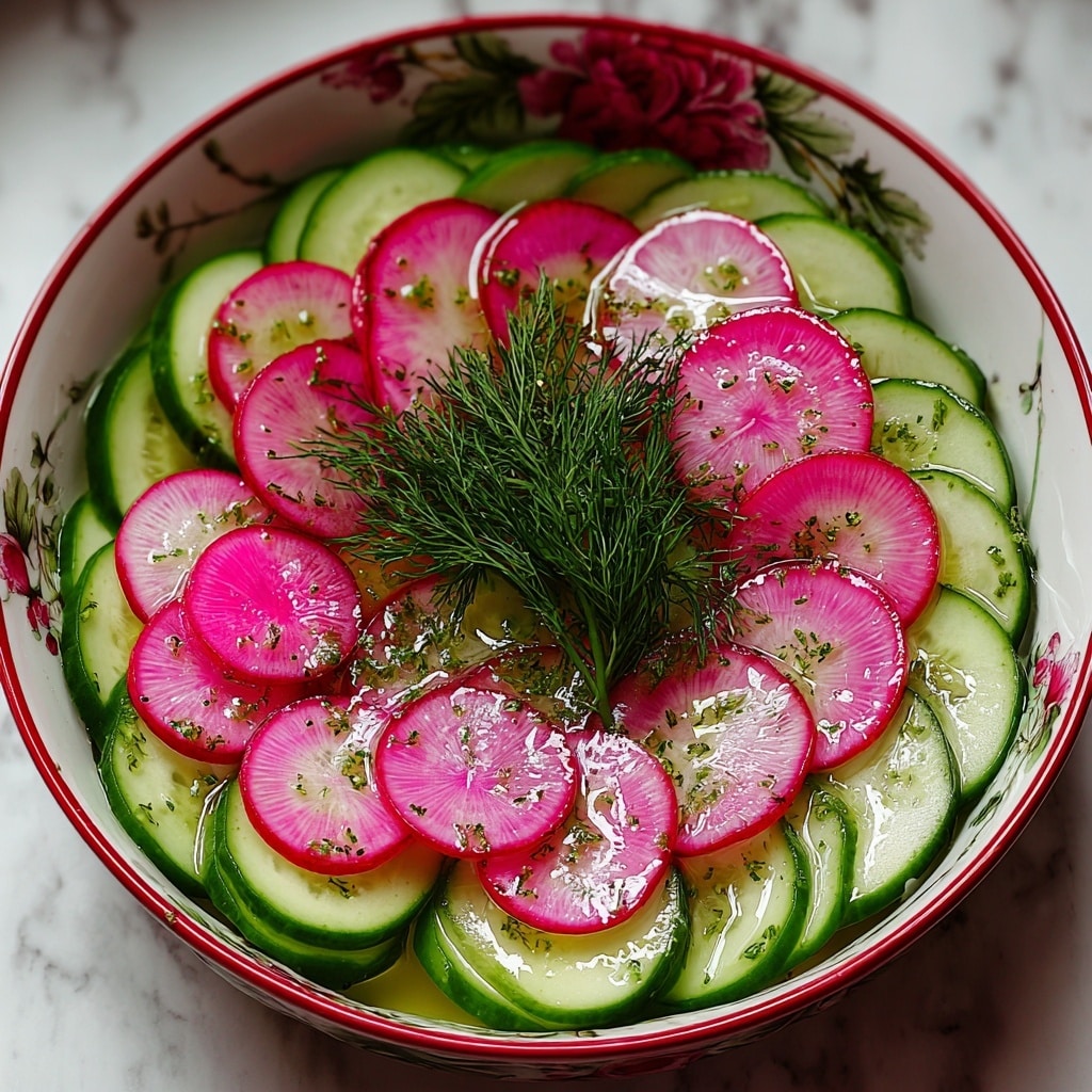 Dewy Dill Delight Radish and Cucumber Salad Recipe - Recipe Image