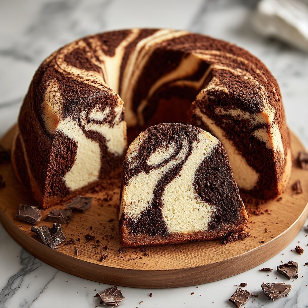 Double Chocolate Ricotta Marble Cake: A Decadent Delight Recipe - Recipe Image
