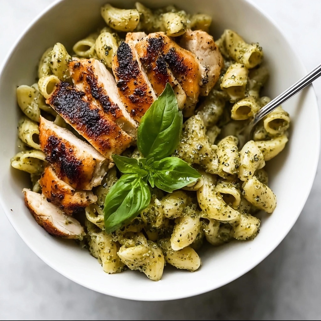 Creamy Chicken Pesto Pasta Recipe - Recipe Image