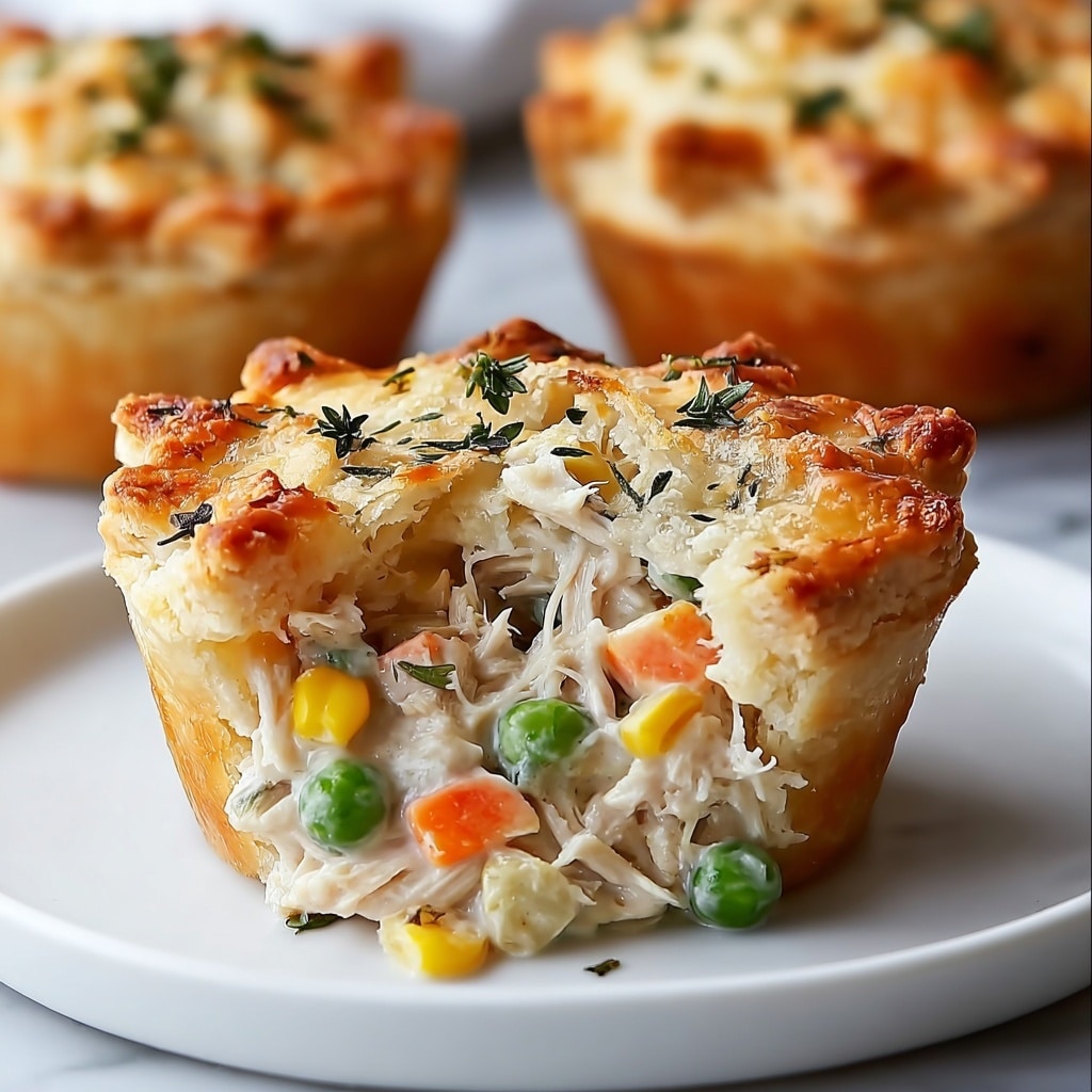 Mini Chicken Pot Pie Muffins Recipe - Recipe Image