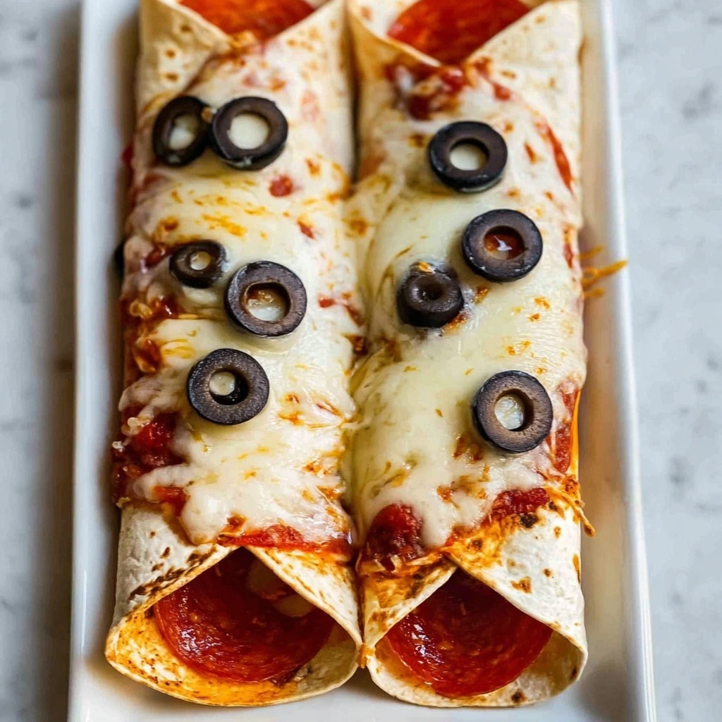 Baked Pizza Wraps Recipe - Recipe Image