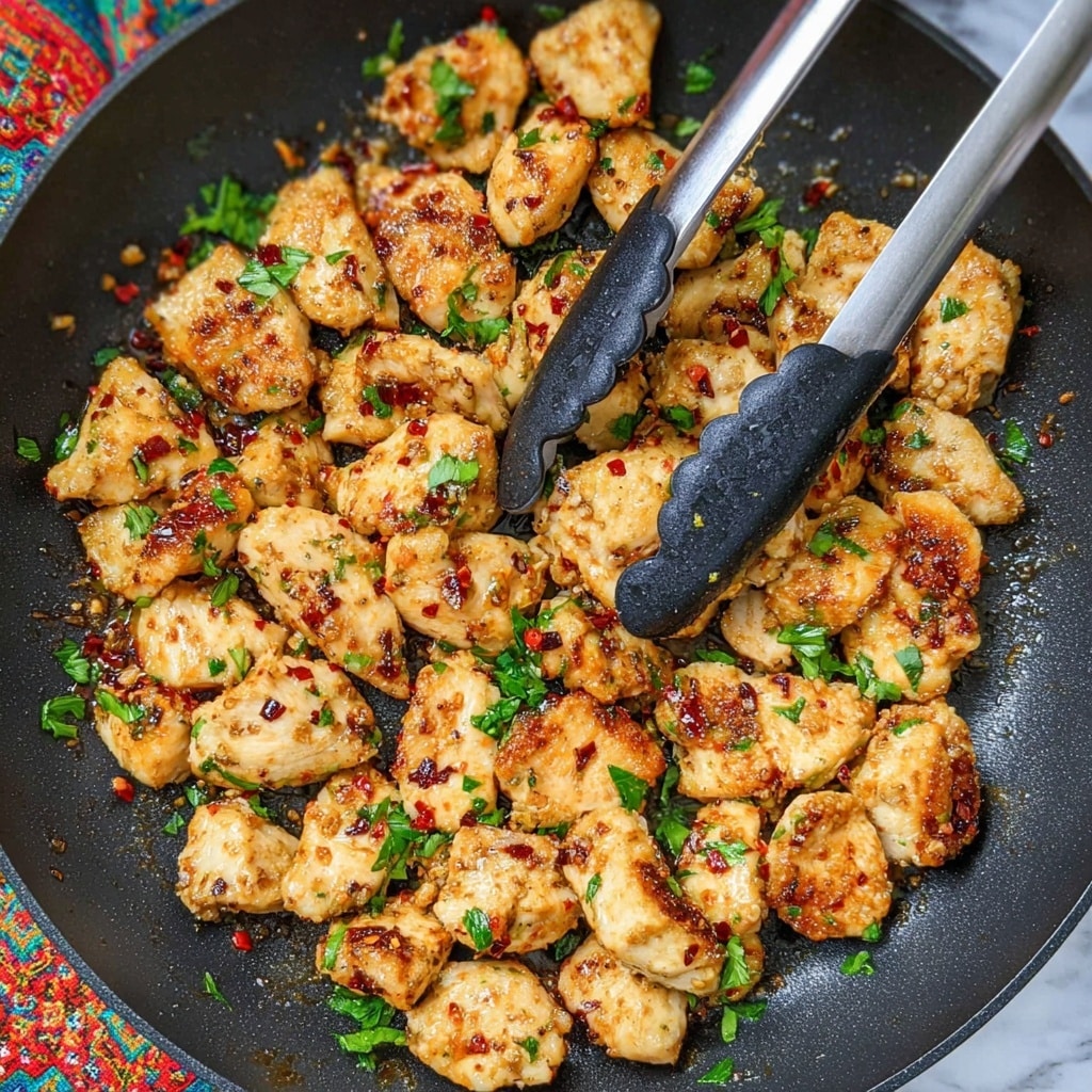 Garlic Butter Chicken Bites Recipe - Recipe Image