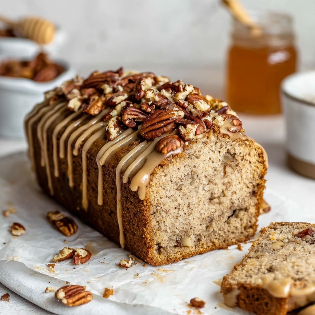 Easy Maple Pecan Vegan Bread with Maple Glaze Recipe - Recipe Image