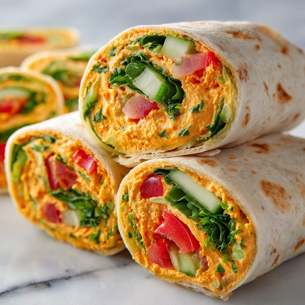 Veggie Hummus Wraps Recipe - Recipe Image
