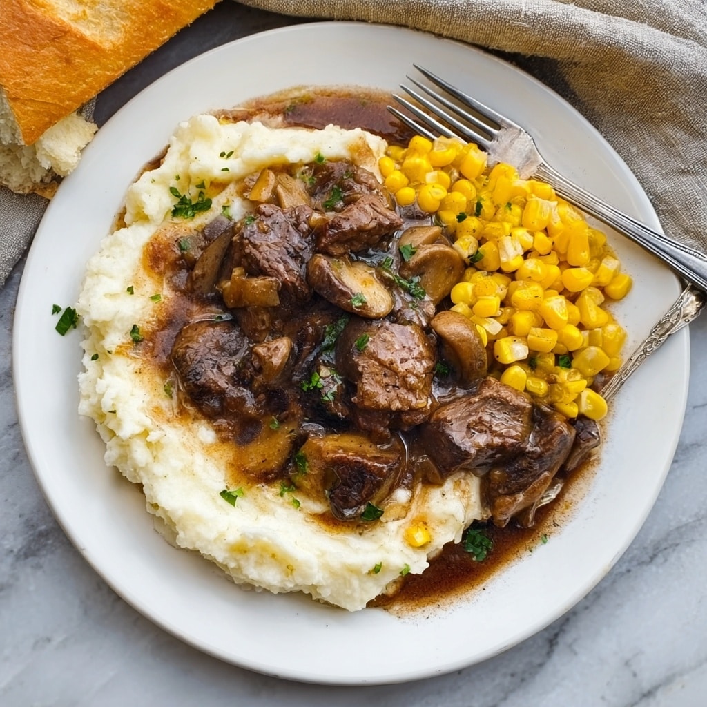 Classic Round Steak with Gravy Recipe - Recipe Image