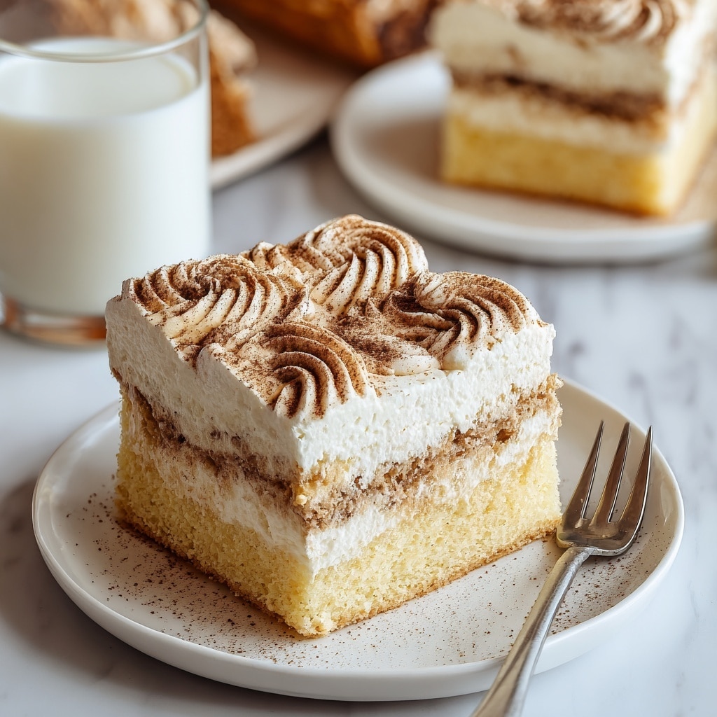 Cinnamon Roll Poke Cake Recipe - Recipe Image