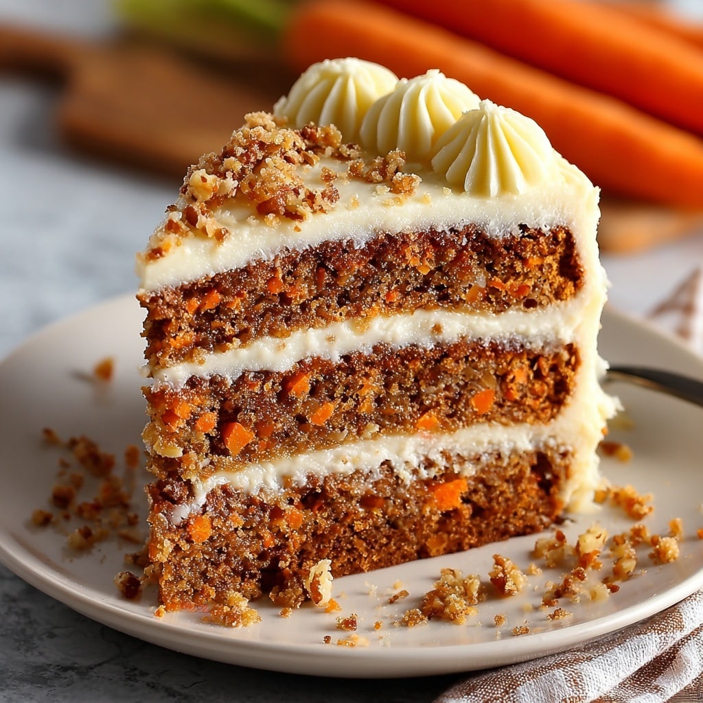 Moist Carrot Cake with Cream Cheese Frosting Recipe - Recipe Image