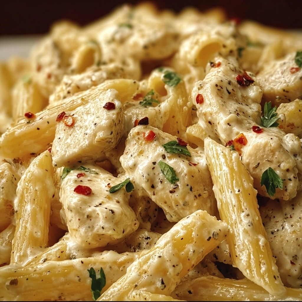 Garlic Parmesan Chicken Pasta Recipe - Recipe Image