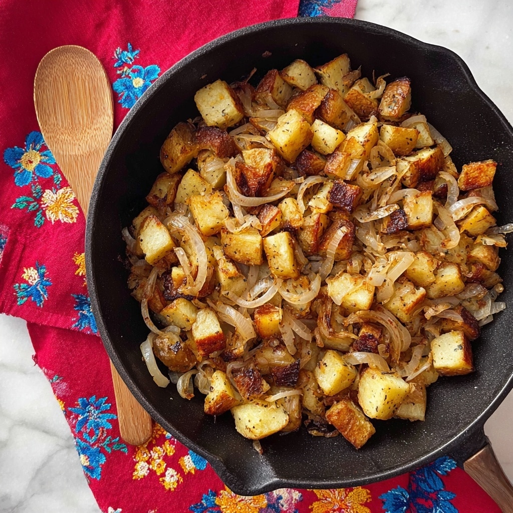 Skillet Fried Potatoes and Onions Recipe - Recipe Image