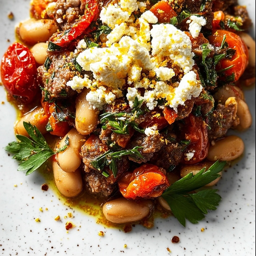 Greek Sausage and Beans Recipe - Recipe Image