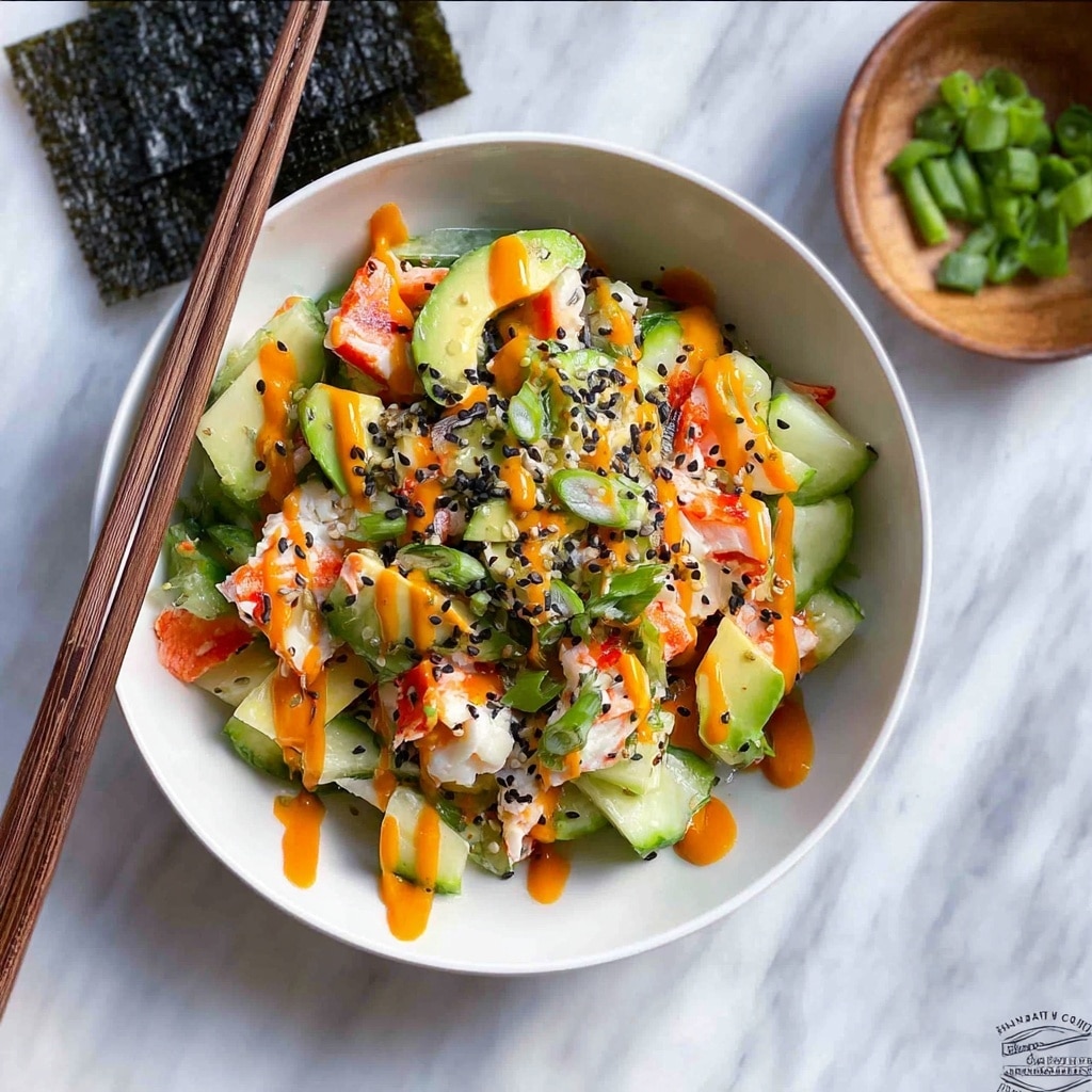 California Roll Cucumber Salad Recipe - Recipe Image