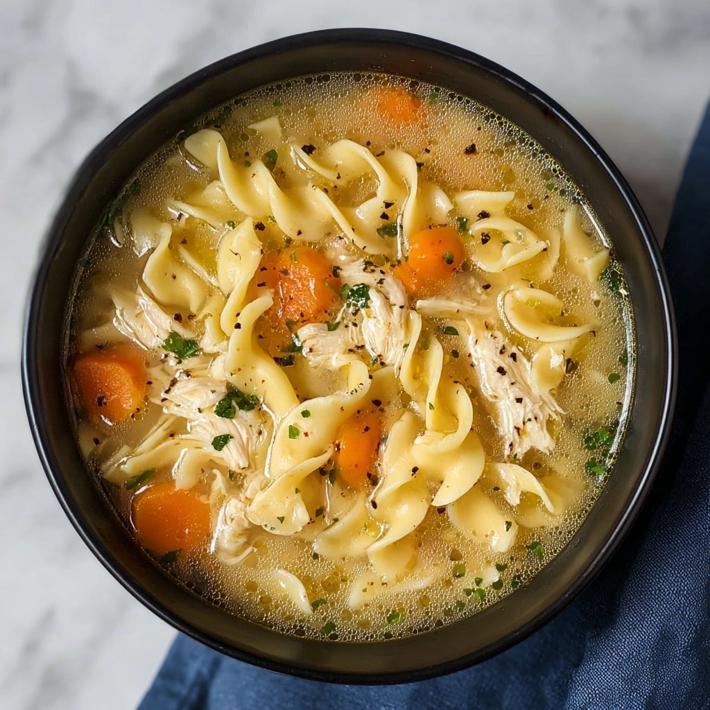 Creamy Chicken Noodle Soup Recipe - Recipe Image