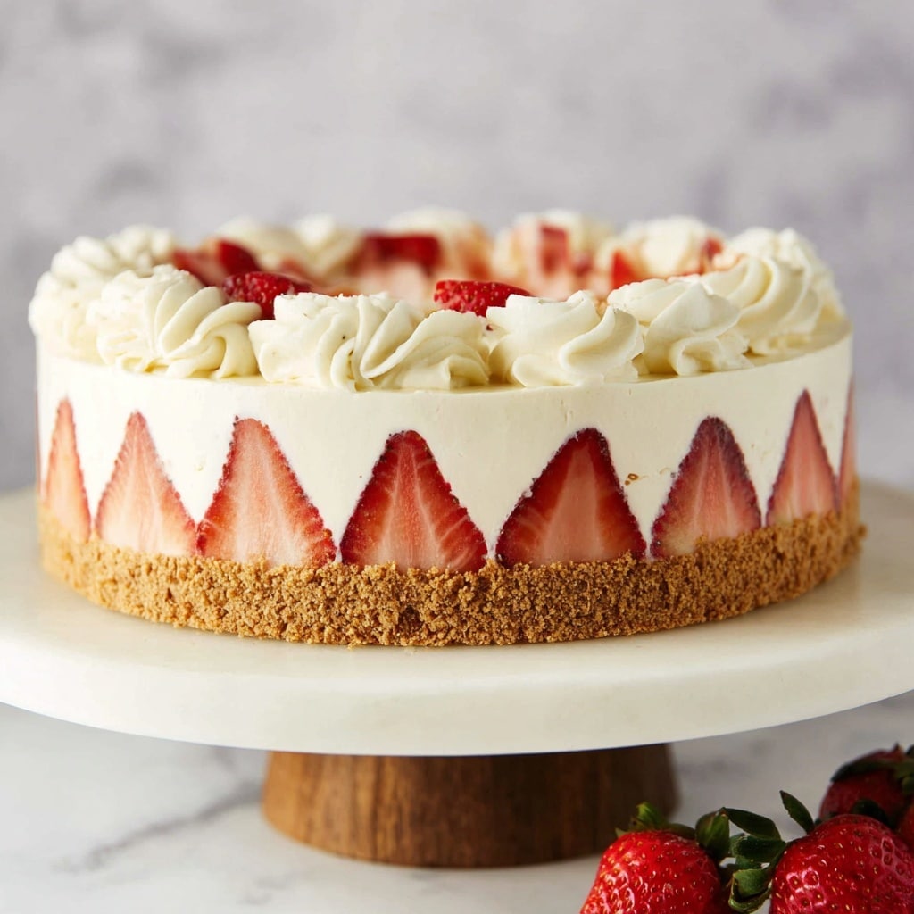 Strawberry Shortcake Cheesecake Recipe - Recipe Image