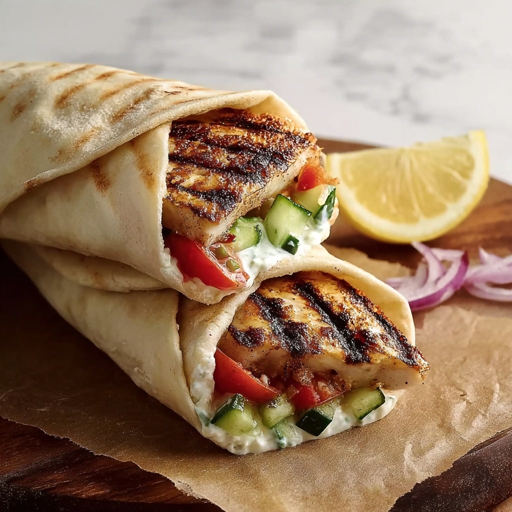 Greek Chicken Gyros with Tzatziki Recipe - Recipe Image