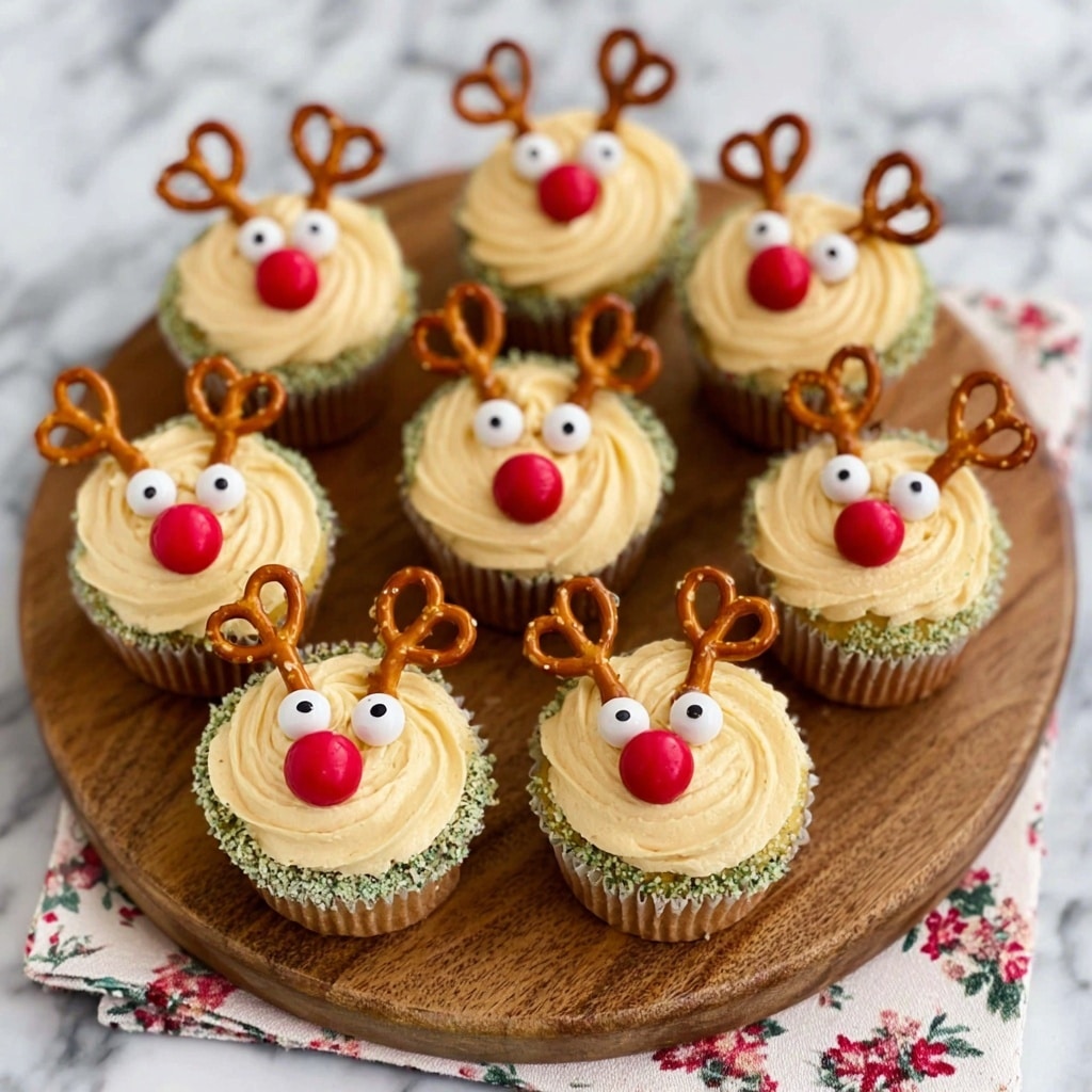 Reindeer Face Carrot Cupcakes Recipe - Recipe Image
