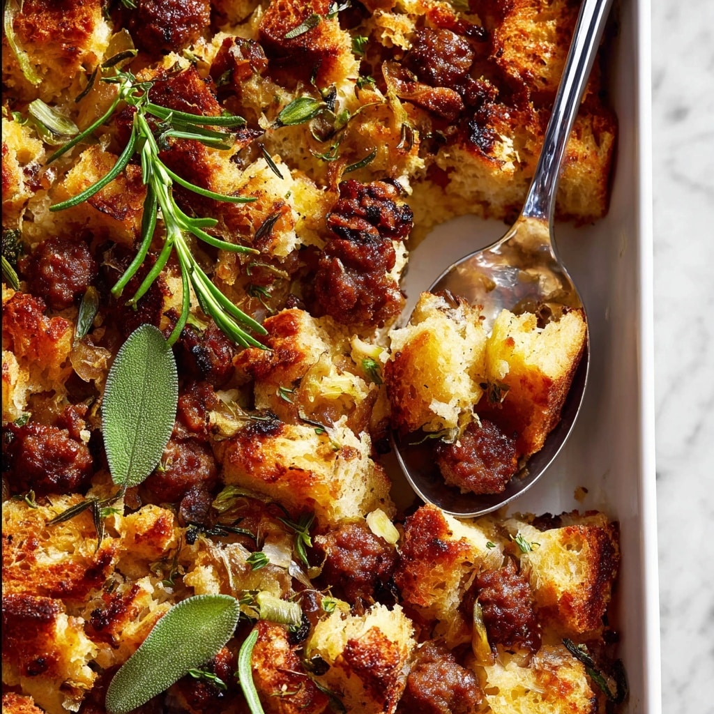 Vegan Sausage Stuffing Recipe - Recipe Image