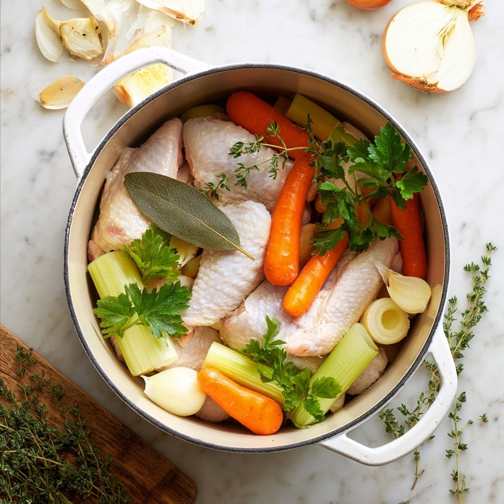 Homemade Chicken Broth Recipe - Recipe Image