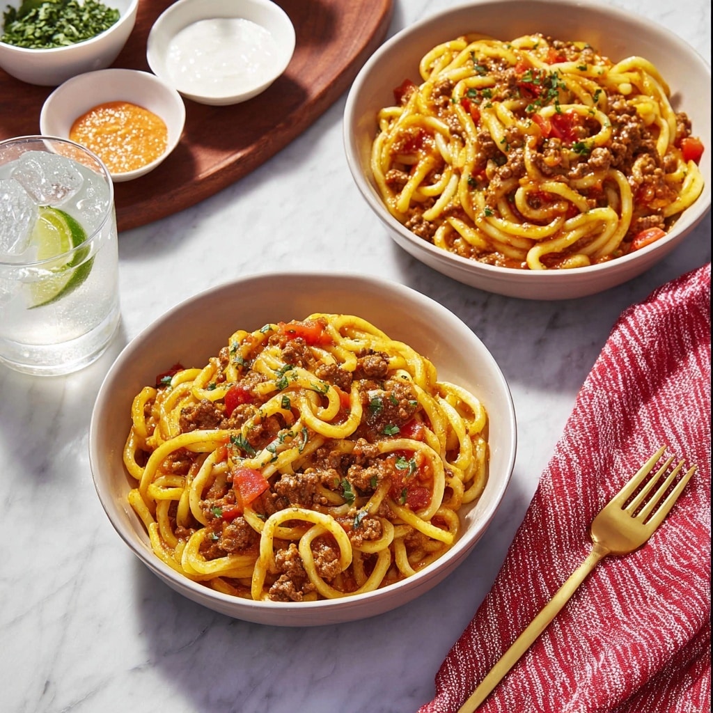 Taco Spaghetti Recipe - Recipe Image