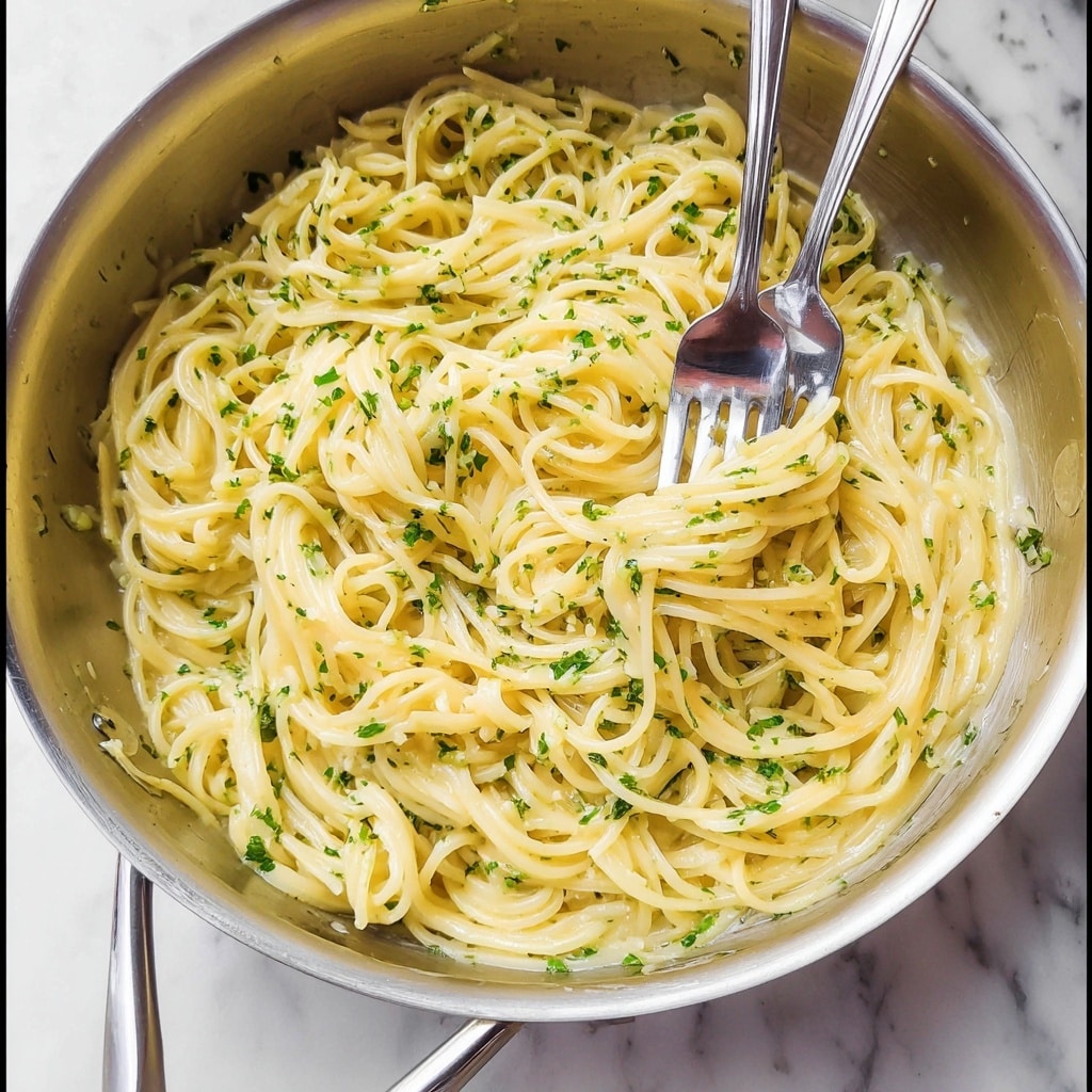 Garlic Butter Pasta Recipe - Recipe Image