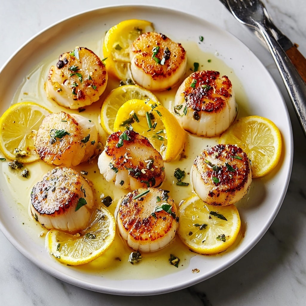 Lemon Butter Scallops Recipe - Recipe Image