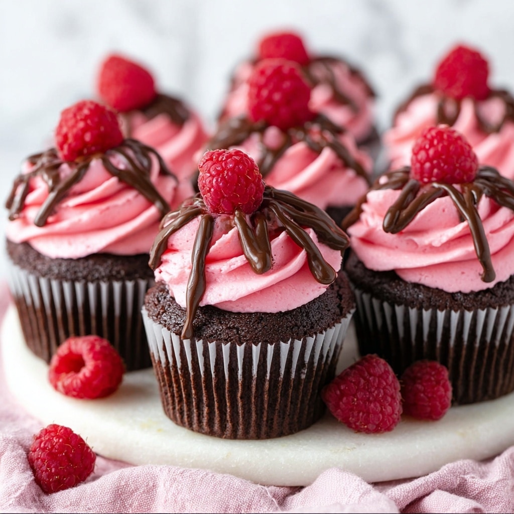 Raspberry Chocolate Cupcakes Recipe - Recipe Image