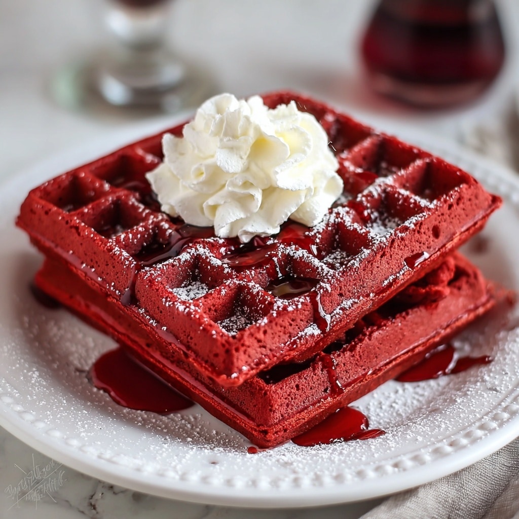 Red Velvet Waffles Recipe - Recipe Image