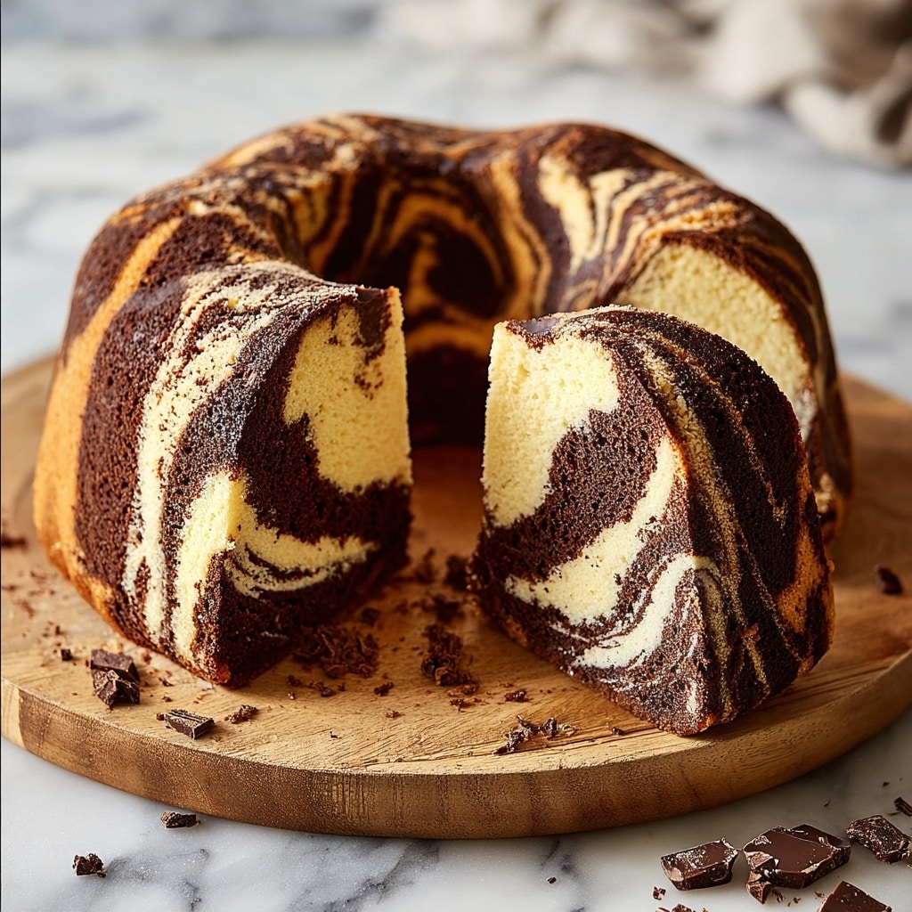 Double Chocolate Ricotta Marble Cake: A Decadent Delight Recipe - Recipe Image