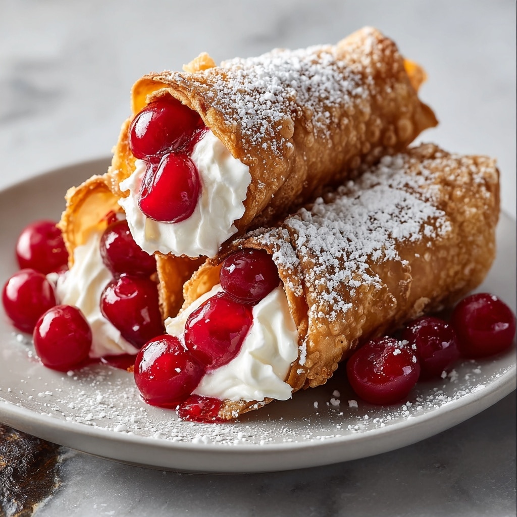 Cherry Cheesecake Egg Rolls Recipe