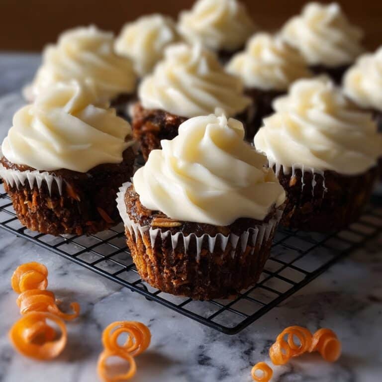 Carrot Cake Cupcakes with Cream Cheese Frosting Recipe