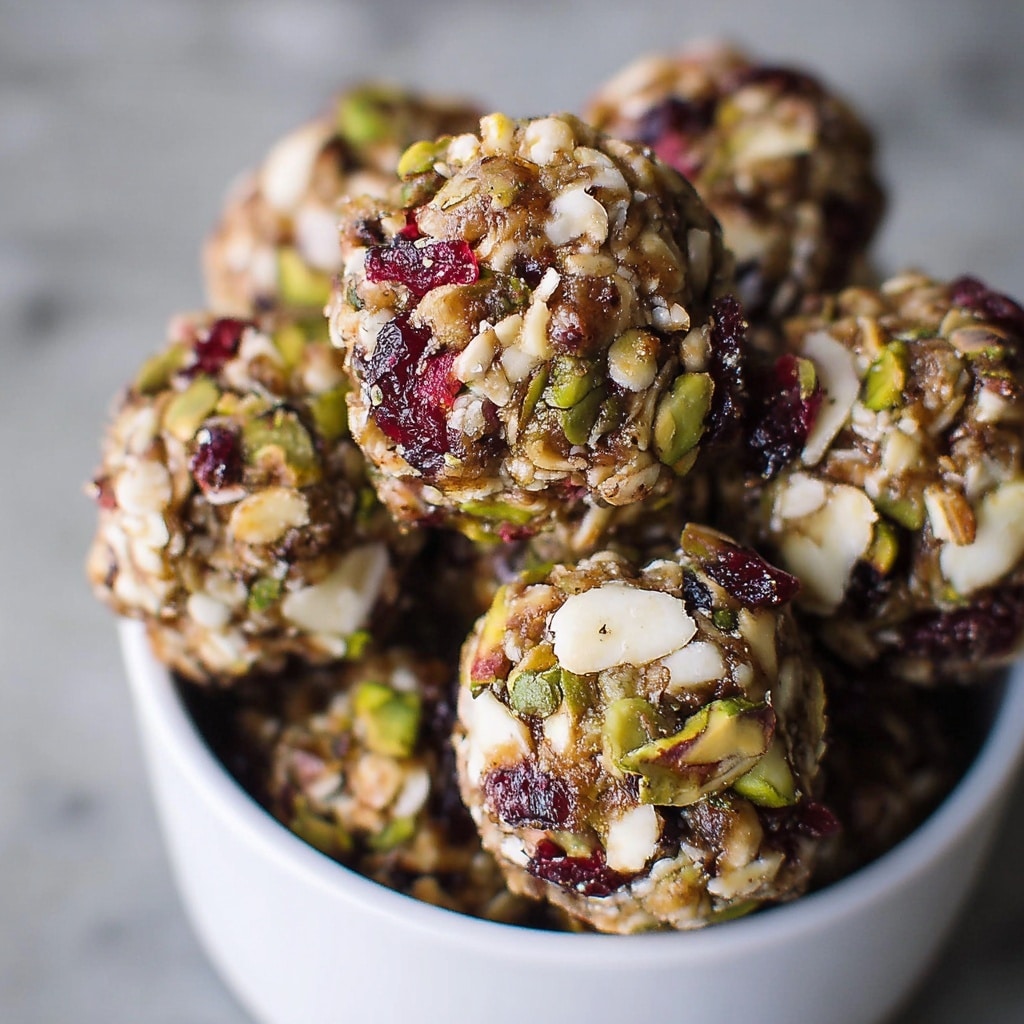 Cranberry Pistachio Energy Bites Recipe
