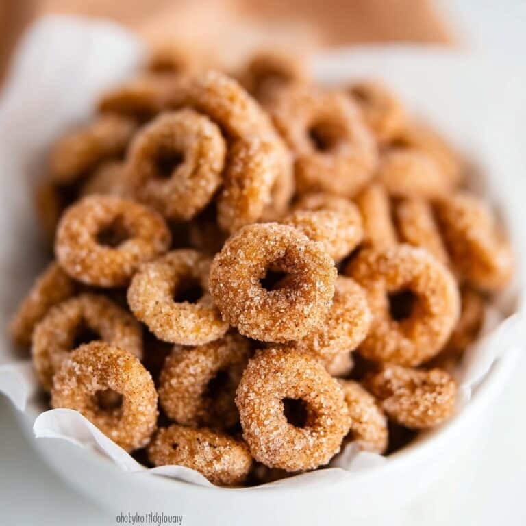 Mini Doughnut Hot Buttered Cheerios Recipe
