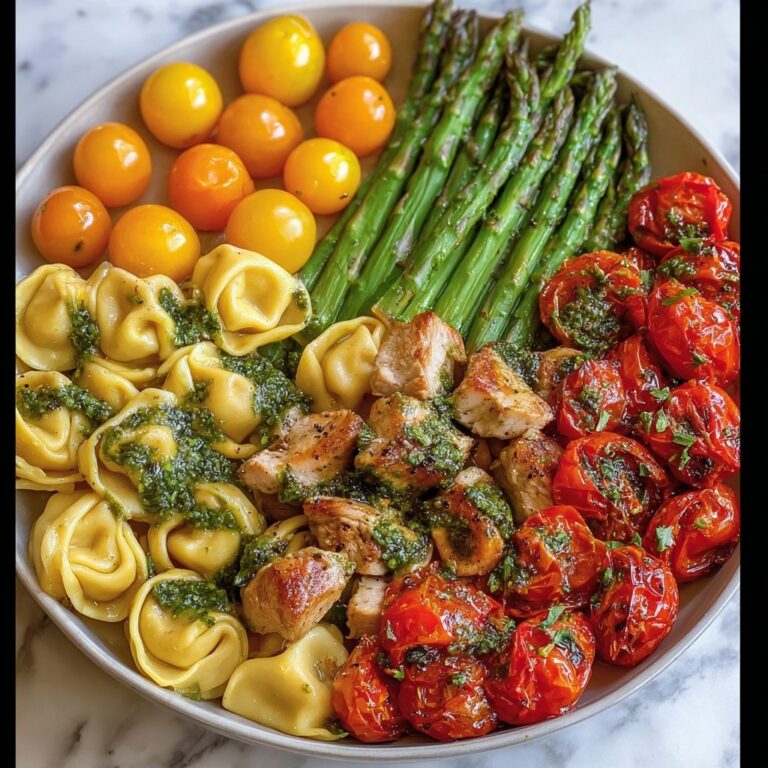 Pesto Chicken Tortellini with Veggies Recipe