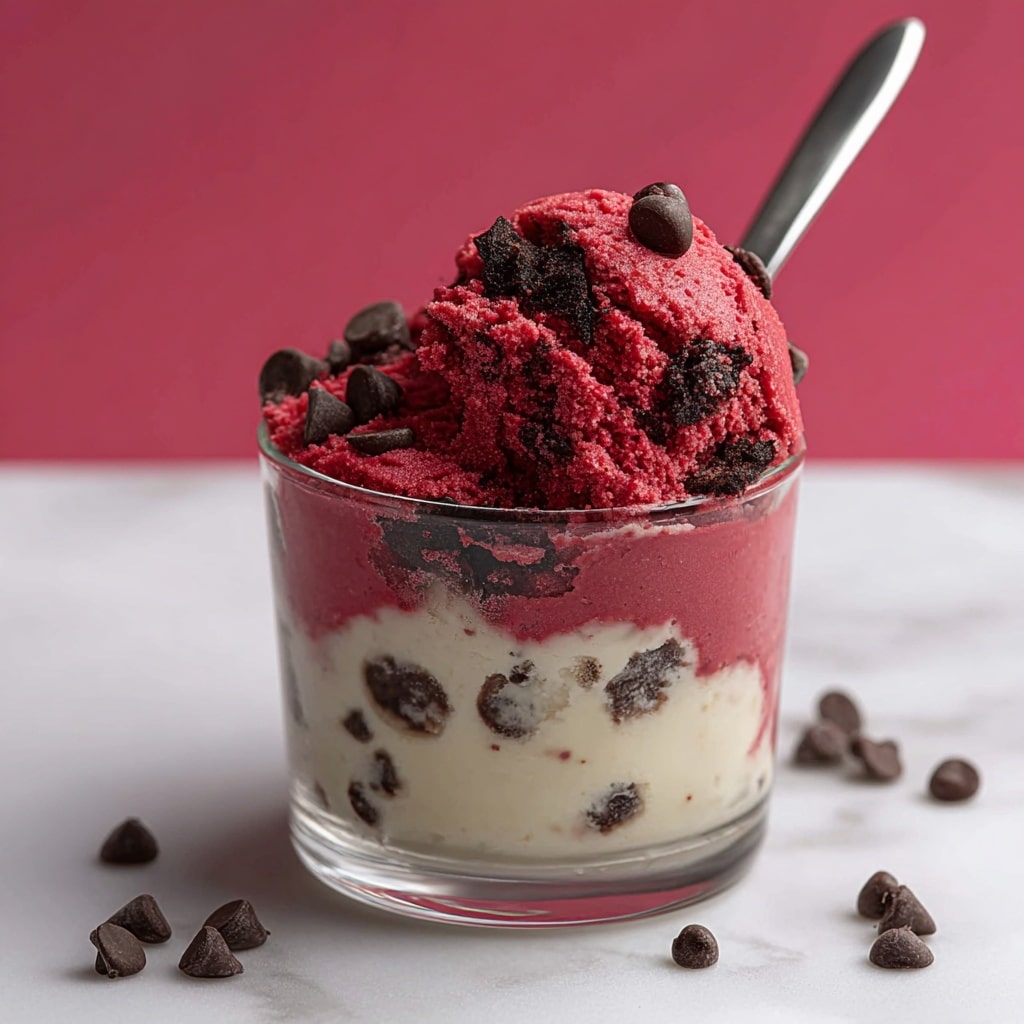Edible Red Velvet Cookie Dough Recipe - Recipe Image