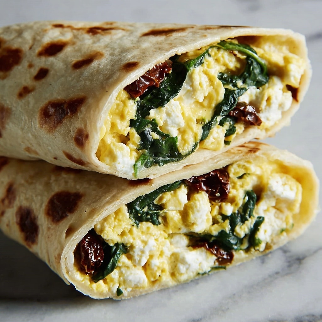 Spinach and Feta Wrap Recipe - Recipe Image