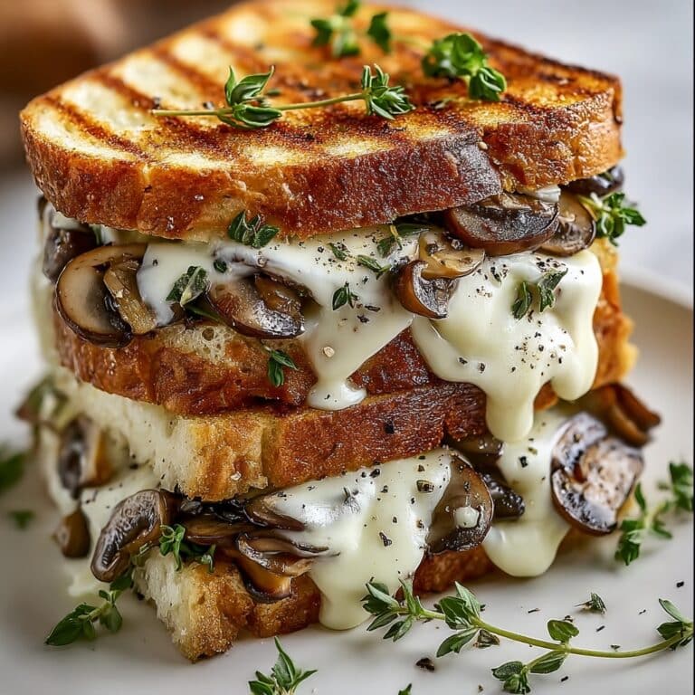 Garlic Mushroom Grilled Cheese Recipe